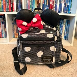 Disney Parks Loungefly Minnie Mouse Mini backpack